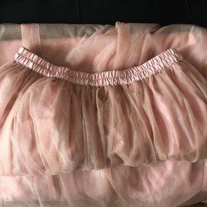 Tulle floor length maxi skirt